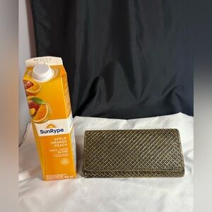 Gold beaded ladies clutch